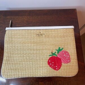 Kate Spade Picnic in the Park Strawberry Pouch EUC